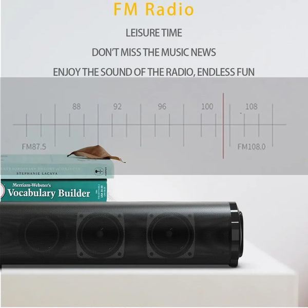 Super Powerful Sound Bar Portable Wireless Bluetooth Speaker Surround Stereo Home TV Sound Box Subwoofer FM Radio caixa de som