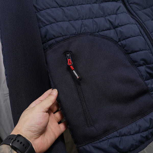 Men's Norway Winter Cotton Jacket – Outdoor Stand Collar Spliced Casual Coat, Warm Padded Outerwear