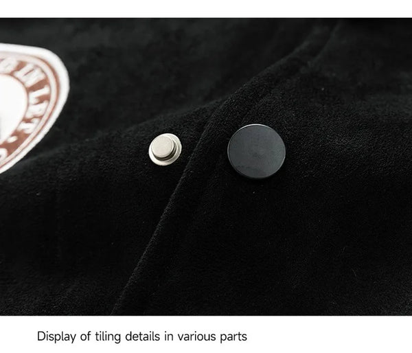 Men’s Embroidered Baseball Bomber Jacket – Fashion Hip Hop Streetwear Coat, High Street Style