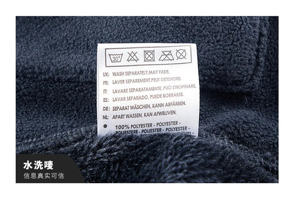 Men’s Winter Lamb Wool Jacket Retro Sports Style Thick Warm Plus Size Casual Coat