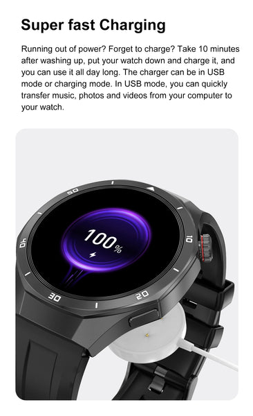 2025 For Android iOS Watch DT5pro Smart Watch 4GB Big Memory GPS Navigation MP3/MP4 Player APP Download Sports trackr Smartwatch