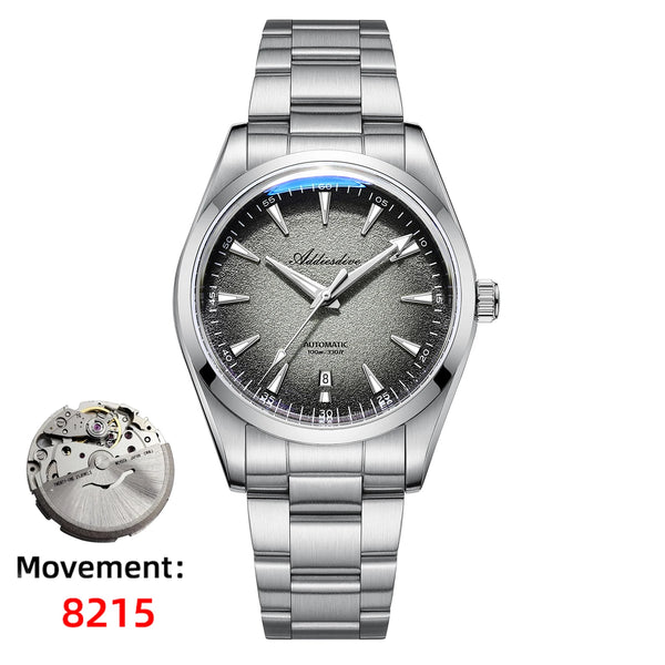 ADDIESDIVE Men's Automatic Mechanical Watch – Japan 8215 Movement, Bubble Mirror Glass, Super Luminous Luxury Dress Timepiece