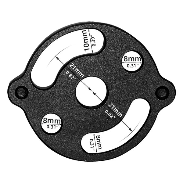 3-10mm Dowel Jig Kit - Self Centering Drill Guide Locator with 8 Steel Bushing -Woodworking Aluminum Alloy Hole Puncher