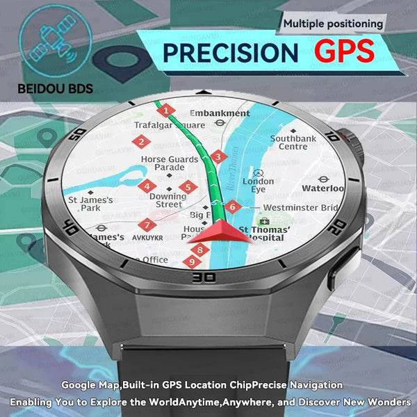 2025 For Android iOS Watch DT5pro Smart Watch 4GB Big Memory GPS Navigation MP3/MP4 Player APP Download Sports trackr Smartwatch