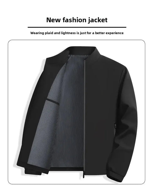 Thickened Fleece Jacket for Men – Ideal for Middle-Aged & Elderly Comfort