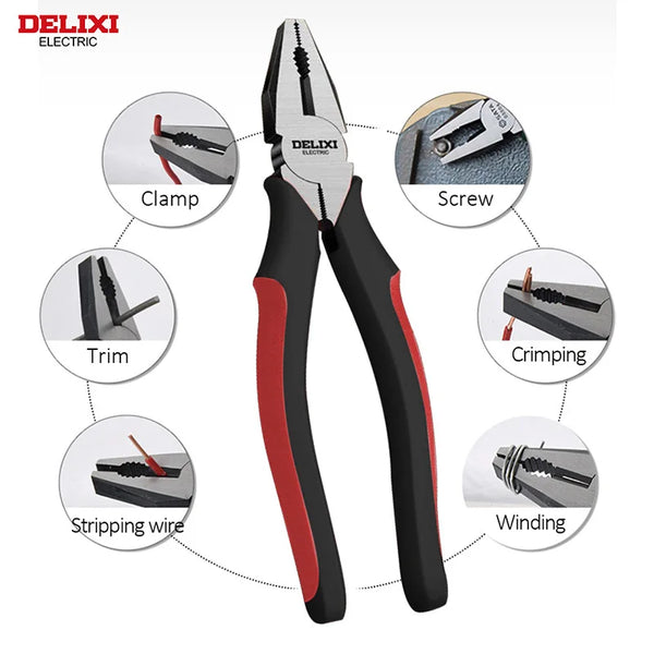 🔧 DELIXI ELECTRIC 3-Piece Pliers Set
Cut. Twist. Clamp. Conquer.
Upgrade your toolbox with this precision-engineered trio from DELIXI ELECTRIC—designed for serious grip and clean cuts every time.
🧰 Set Includes:
•
