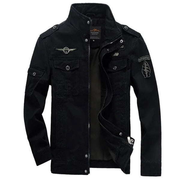 Air Force One Inspired Cargo Jacket – Men’s Army Style, M–6XL Sizes