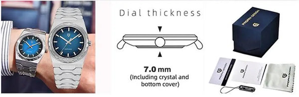 2025 Pagani Design Men's Luxury Automatic Watch – 41MM Stainless Steel Mechanical Timepiece, 100M Waterproof