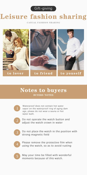 OCHSTIN Men’s Quartz Watch – Waterproof, Leather-Covered Rubber Strap, Classic Casual Wristwatch