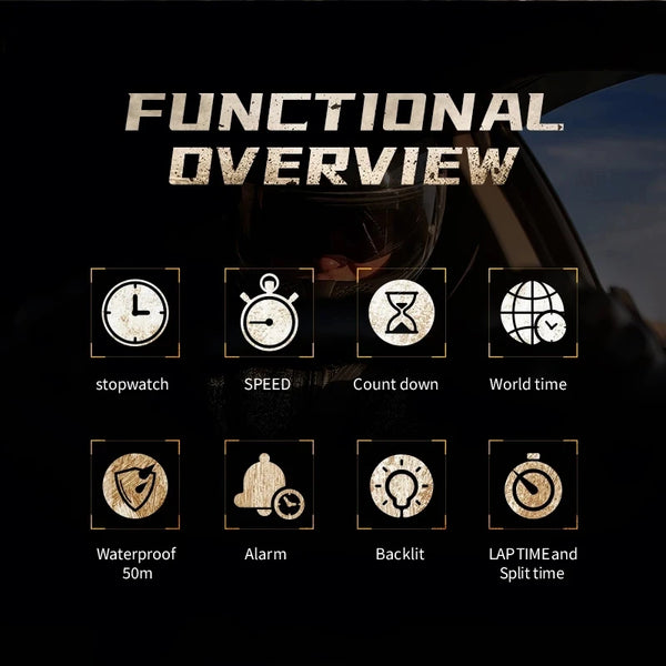 NORTH EDGE 2022 HORNET Men's Digital Watch is a rugged, multifunctional sports timepiece designed for military, outdoor, and athletic use—with world time, stopwatch, countdown, and 50M water resistance.