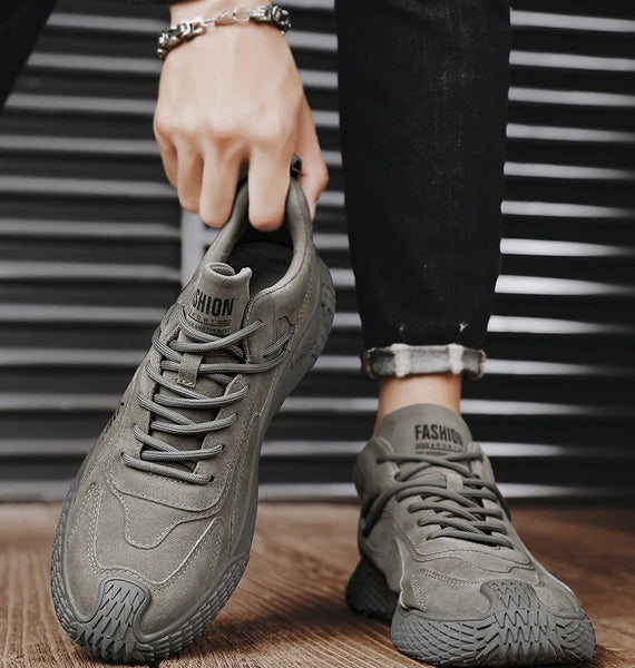 Men's Casual Fashion Sneakers – Spring/Autumn Korean Style, Trendy Youth Sports Shoes, Lightweight Single Shoe Design