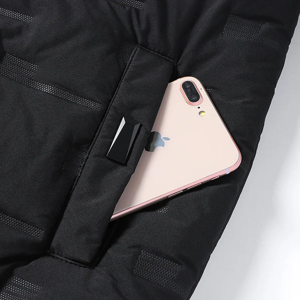 Men's Slim Fit Cotton Bomber Jacket – Thicken Padded Streetwear for Autumn & Winter