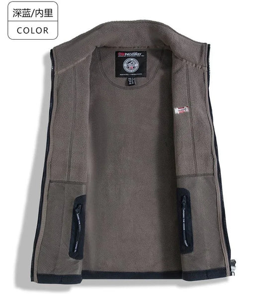 Men’s Norwegian Wool Winter Jacket – Thick, High-Neck, Warm Tight Fit Coat, US Sizing