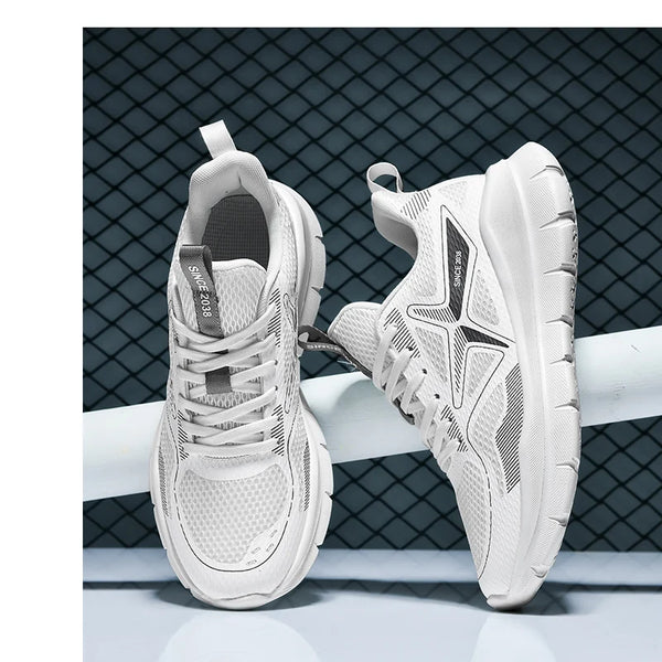 Unisex Couple Sneakers – Lightweight Spring Running Shoes, Anti-Slip, Soft Sole, Gym Training & Tennis Footwear