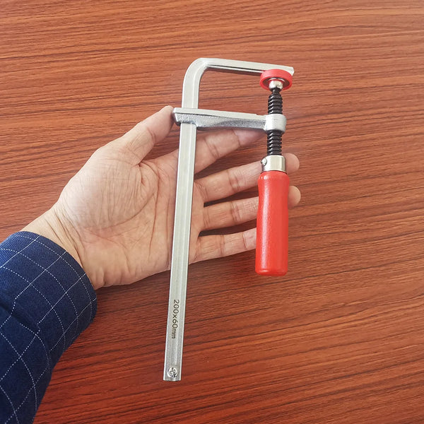 Allsome 120-300mm Wood Handle Guide Rail Clamps with Screw Action Arm  for Woodworking MFT Table and Cutting Track