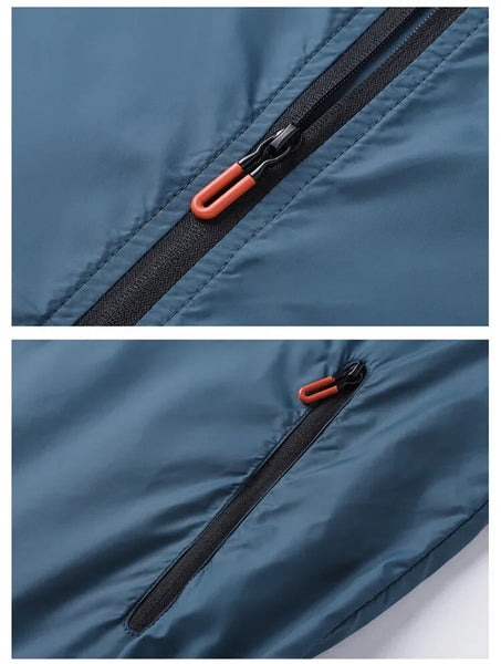 Men's UV Protection Sunscreen Jacket – Lightweight Waterproof Windbreaker for Summer Fishing & Outdoor Sports