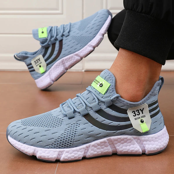 Luxury Brand Casual Sneakers – Men's & Women's Summer Running Shoes, Breathable Fashion Lace-Up Walking Footwear