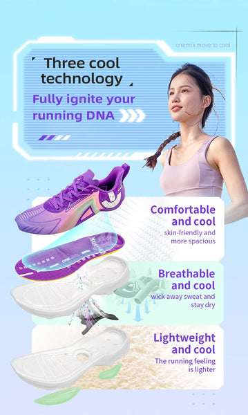 ONEMIX Men’s Running Shoes – Breathable, Wear-Resistant, Tech-Support Sneakers for Jogging & Sports