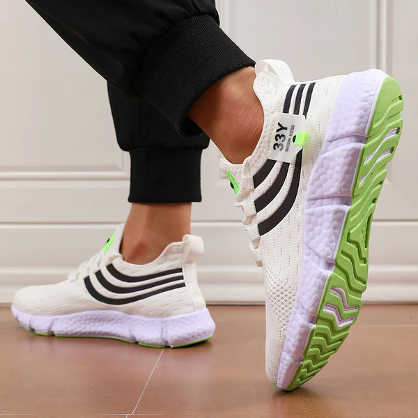 Luxury Brand Casual Sneakers – Men's & Women's Summer Running Shoes, Breathable Fashion Lace-Up Walking Footwear