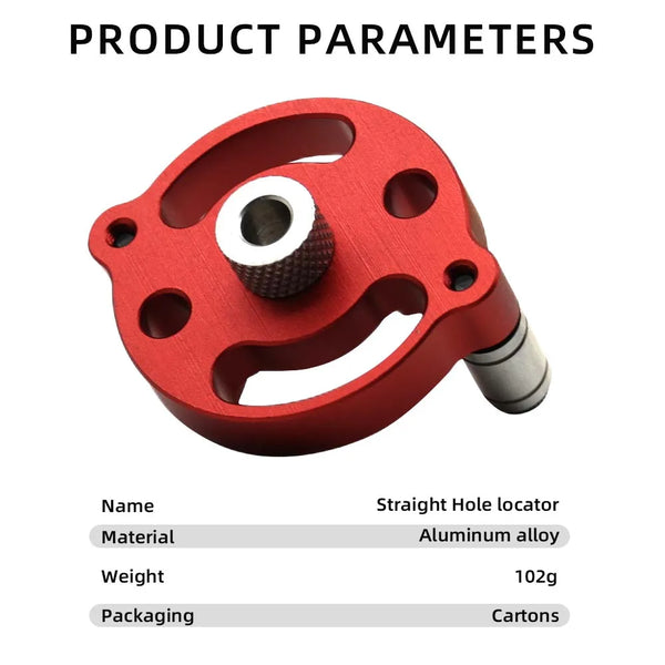 3-10mm Dowel Jig Kit - Self Centering Drill Guide Locator with 8 Steel Bushing -Woodworking Aluminum Alloy Hole Puncher