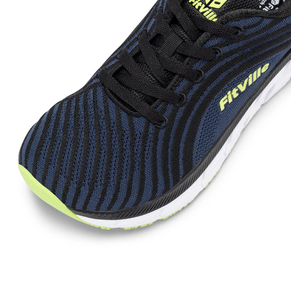 FitVille Men's Wide Toe Box Running Shoes – Extra Wide Width, Cushioned, Non-Slip, Lightweight & Breathable Sneakers