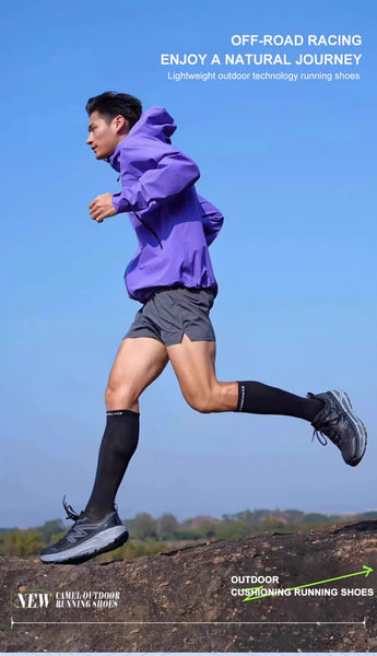 GOLDEN CAMEL Motion Control Sports Shoes – Men's & Women's All-Terrain Running Sneakers, Breathable Outdoor Jogging Footwear