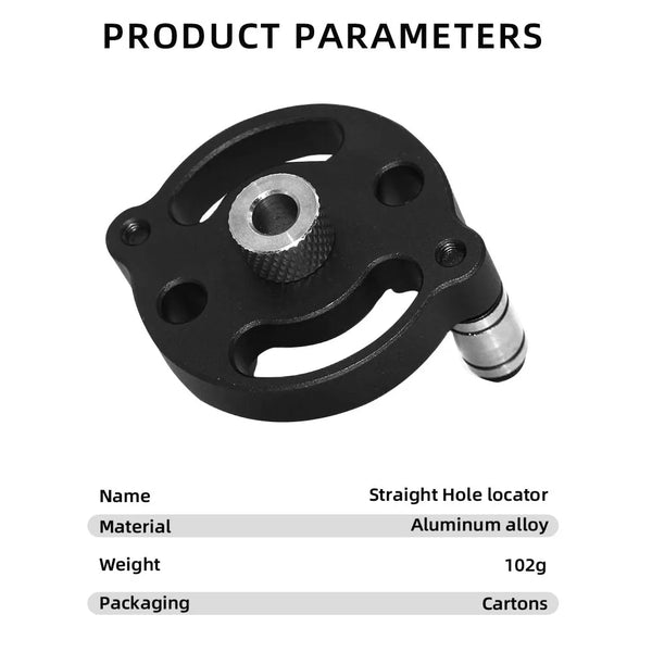 3-10mm Dowel Jig Kit - Self Centering Drill Guide Locator with 8 Steel Bushing -Woodworking Aluminum Alloy Hole Puncher