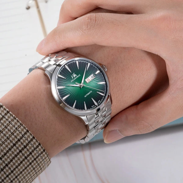 Shanghai Men's Luxury Automatic Watch – Sapphire, Double Calendar, Waterproof