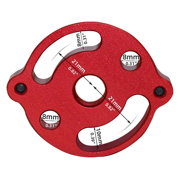 3-10mm Dowel Jig Kit - Self Centering Drill Guide Locator with 8 Steel Bushing -Woodworking Aluminum Alloy Hole Puncher