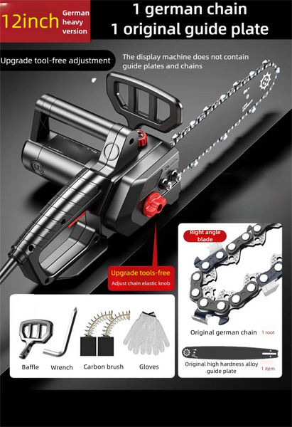 16 Inch High Power Electric Chain Saws Handheld Woodworking Cutting Wood Electric Saws Electric Chain Saw For Felling Cutting