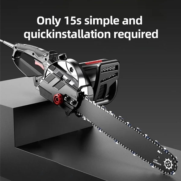 16 Inch High Power Electric Chain Saws Handheld Woodworking Cutting Wood Electric Saws Electric Chain Saw For Felling Cutting