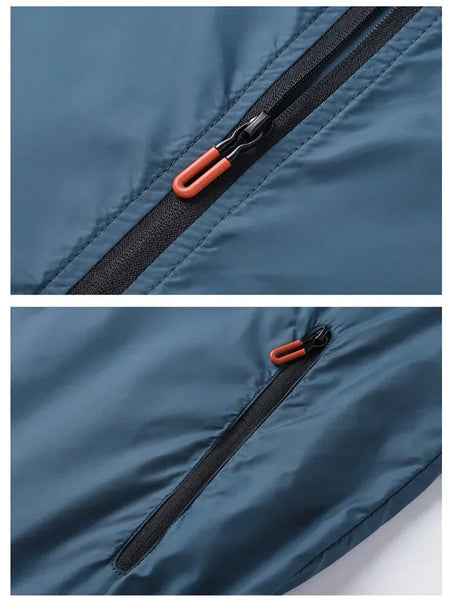 Men's UV Protection Sunscreen Jacket – Lightweight Waterproof Windbreaker for Summer Fishing & Outdoor Sports