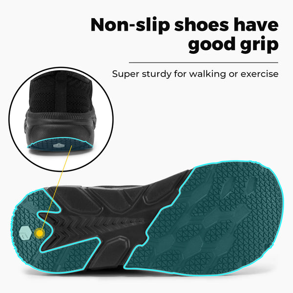 FitVille Men's Wide Toe Box Running Shoes – Extra Wide Width, Cushioned, Non-Slip, Lightweight & Breathable Sneakers