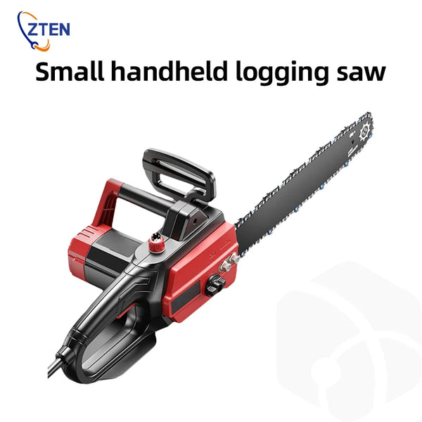 16 Inch High Power Electric Chain Saws Handheld Woodworking Cutting Wood Electric Saws Electric Chain Saw For Felling Cutting