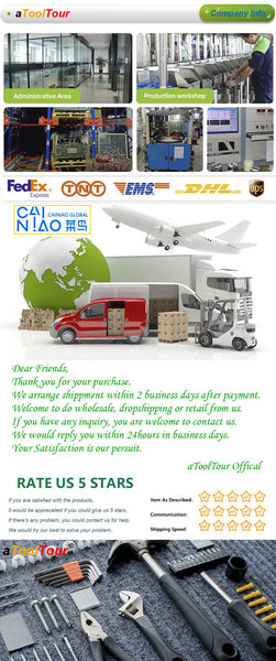 Extra Long Auger Drill Bit Set – Brad Point, Hex Shank, Deep Hole Woodworking Tools