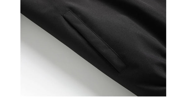 Men's Warm Bomber Jacket – Autumn Winter Hooded Windbreaker, Hiking Parka, Thermal Zip