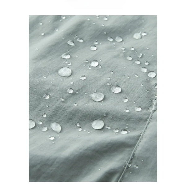 Men’s Vintage Bomber Jacket – Grayish Green, Hooded, Windproof, Quick-Dry, Reflective Training Coat