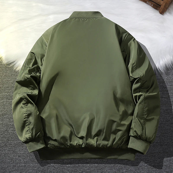 Men’s MA-1 Bomber Jacket – Retro Oversized Baseball Coat, Functional Short Jacket, American Brand Style