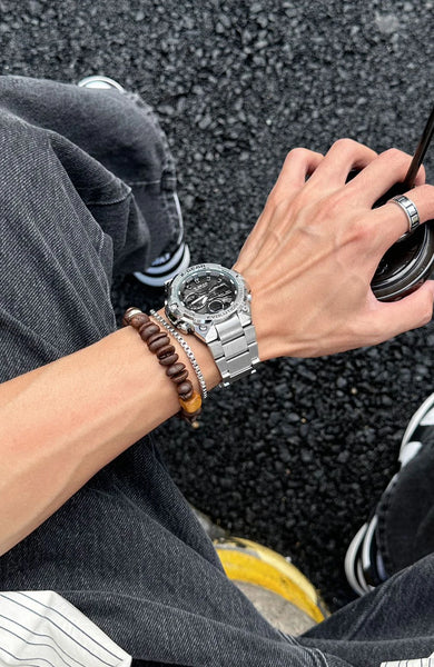 Men’s Eco Drive Watch – Solar + Motion Power, Multifunctional Chronograph