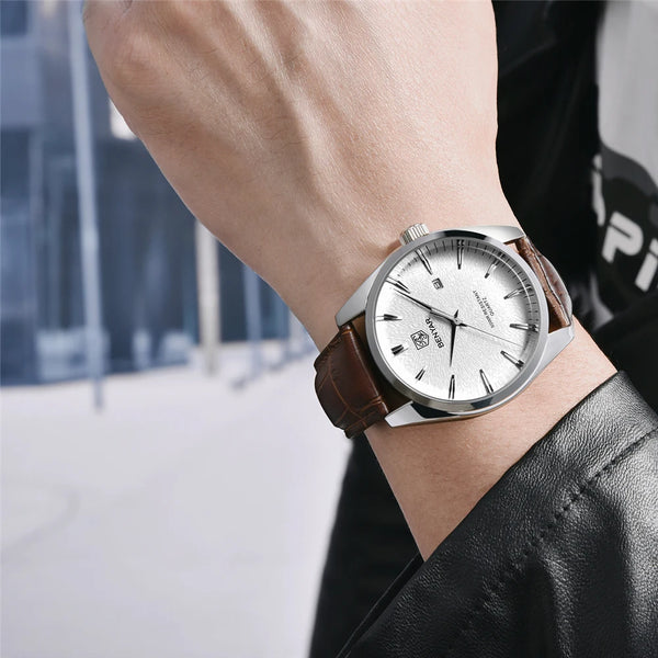 2021 New BENYAR Design Top Brand Luxury Watch men’s Quartz Watch fashion simple moisture-proof business leather watch