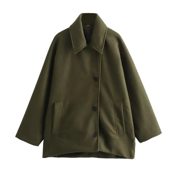 Women's Oversized Long Jacket – Autumn Winter Trench Coat, Bomber Style, New Arrival
