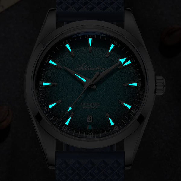 ADDIESDIVE Men's Automatic Mechanical Watch – Japan 8215 Movement, Bubble Mirror Glass, Super Luminous Luxury Dress Timepiece