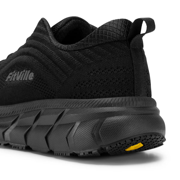 FitVille Men's Wide Toe Box Running Shoes – Extra Wide Width, Cushioned, Non-Slip, Lightweight & Breathable Sneakers