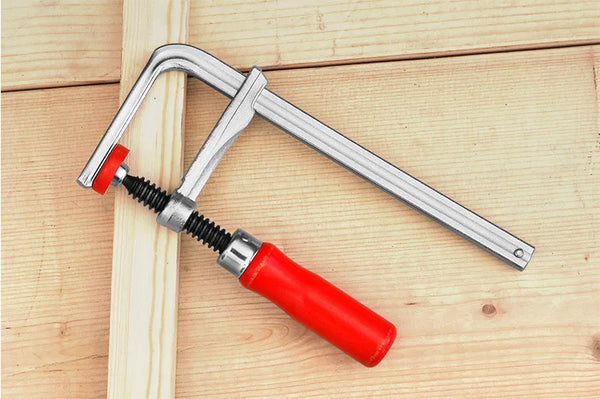 Allsome 120-300mm Wood Handle Guide Rail Clamps with Screw Action Arm  for Woodworking MFT Table and Cutting Track