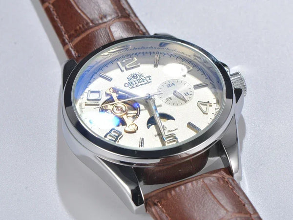 Orient Men's Luxury Watch – AAA All-Steel, Automatic Mechanical Tourbillon, Multi-Function, Brand New