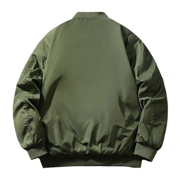 Men’s MA-1 Bomber Jacket – Retro Oversized Baseball Coat, Functional Short Jacket, American Brand Style