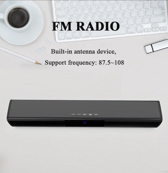 Super Powerful Sound Bar Portable Wireless Bluetooth Speaker Surround Stereo Home TV Sound Box Subwoofer FM Radio caixa de som