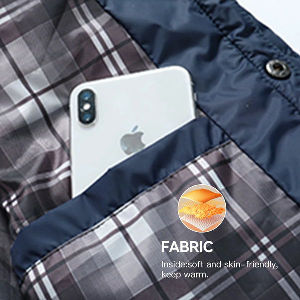 Men's Diamond Quilted Bomber Jacket – Lightweight Puffer, Button Down Overshirt, US Size