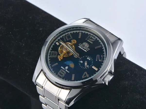 Orient Men's Luxury Watch – AAA All-Steel, Automatic Mechanical Tourbillon, Multi-Function, Brand New