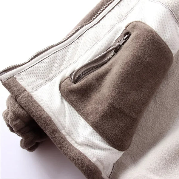 Men’s Norwegian Fleece Jacket – Thick Double-Sided, Casual Loose Fit, Plus Size Winter Coat